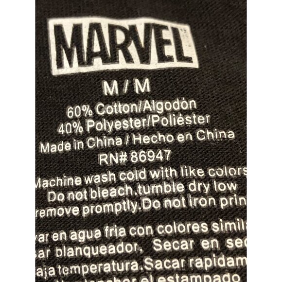 Marvel Mens Punisher Logo Black Graphic T-Shirt M - Picture 7 of 7